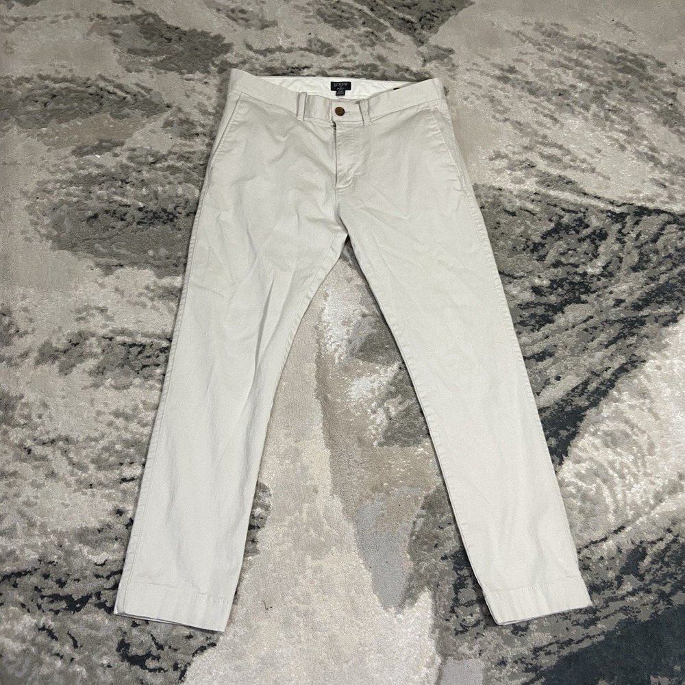 J. Crew Factory Men's Chinos in Cream